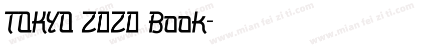 TOKYO 2020 Book字体转换